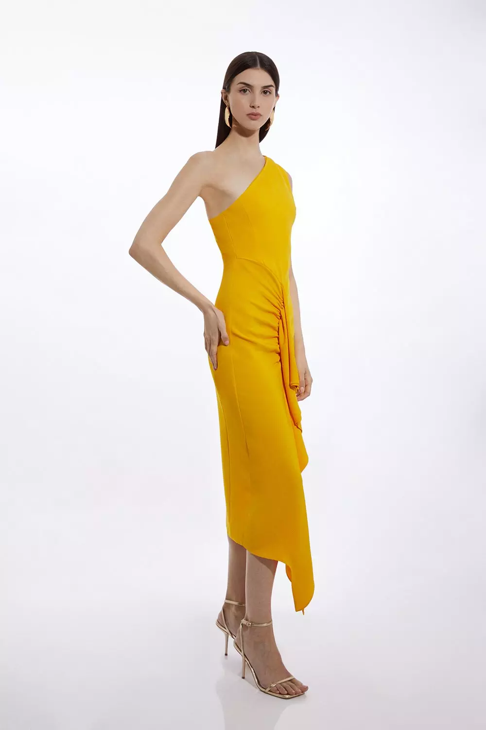 One shoulder pencil dress sale
